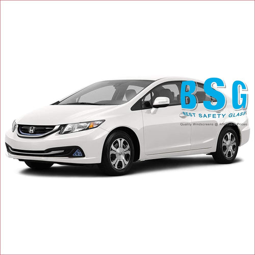 Honda Civic 4D Rain Sensor Artwork 12-17 Windscreen - Windscreen