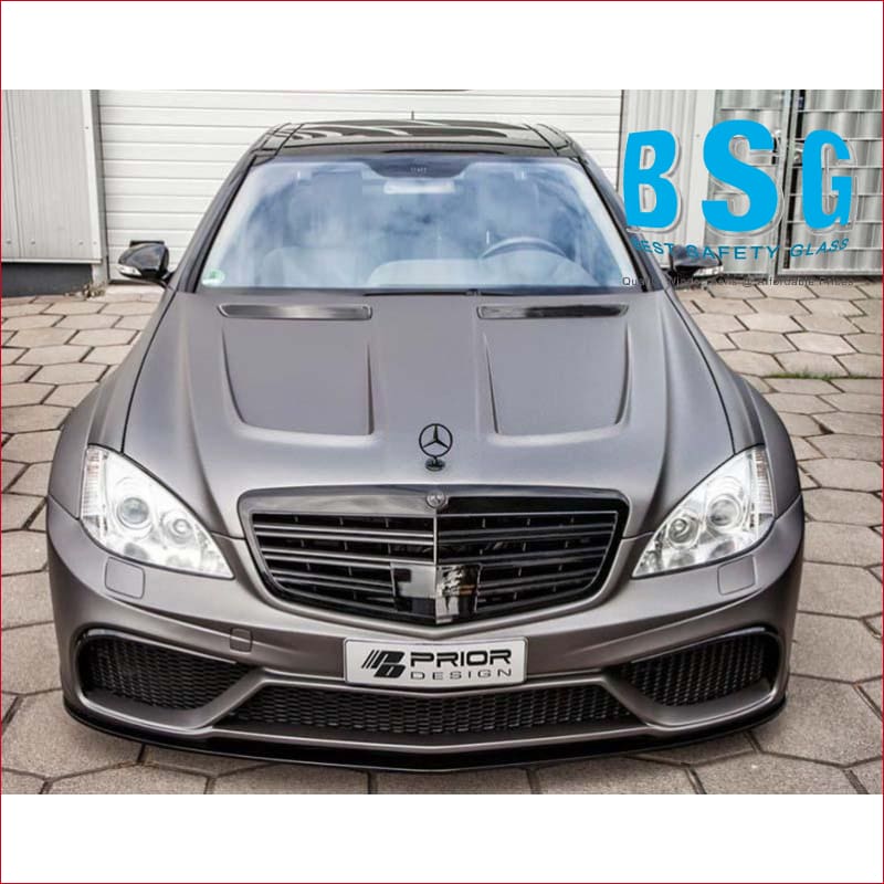 Mercedes-Benz S Class W221 Rain Sensor & 2 Camera (Lane Departure/Night Vision) Artwork & Heated 06-13 Windscreen - Windscreen